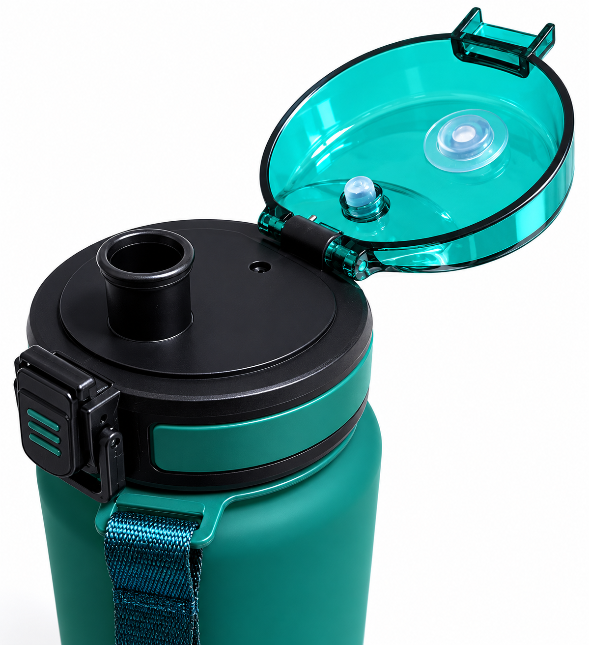 Sportvattenflaska 1000 ml - tonad grön