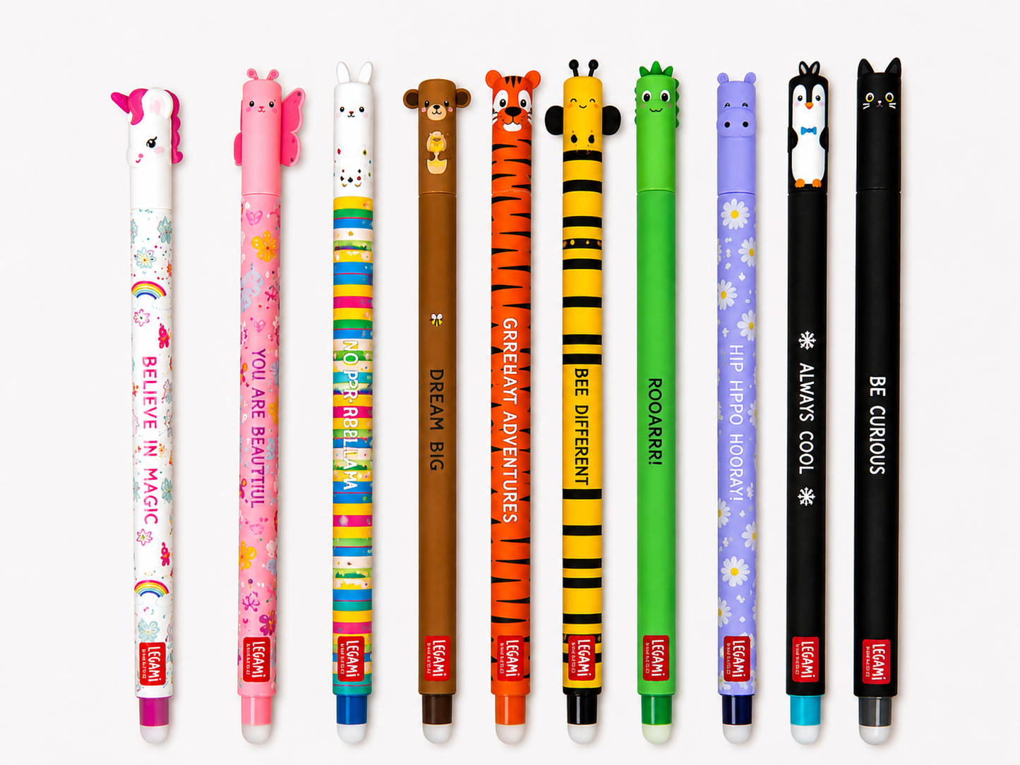 Legami suddbara gelpennor 10-pack - mixade motiv