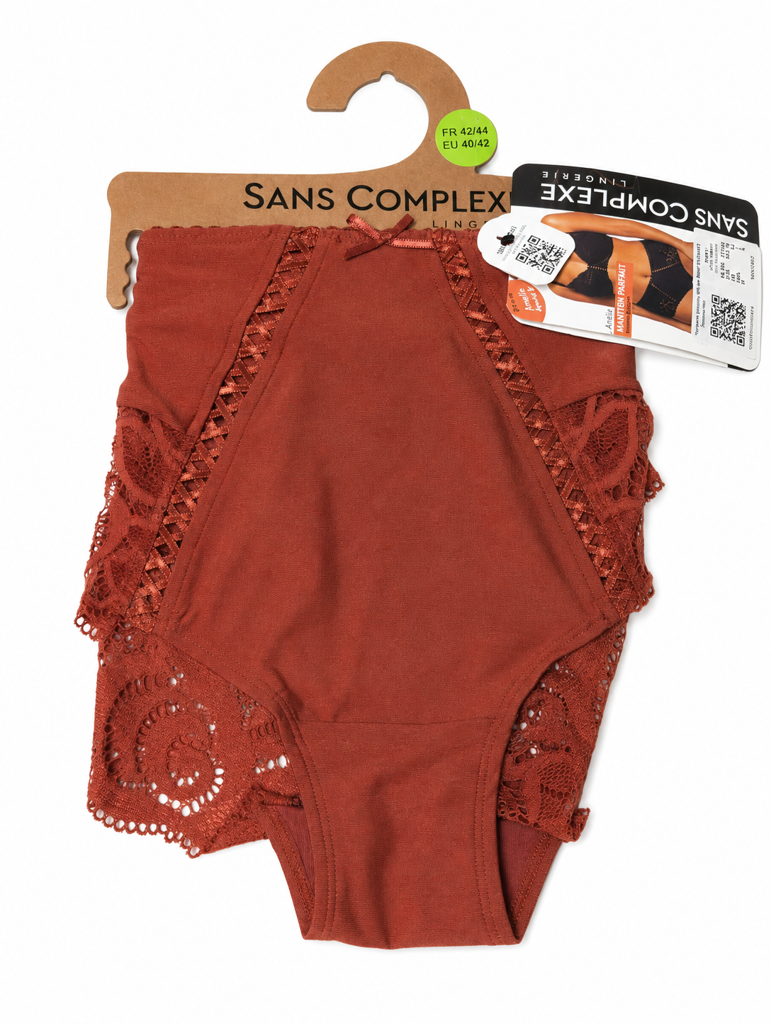 Sans Complexe Amélie Shorty - spetstrosa brun - Stl 40/42