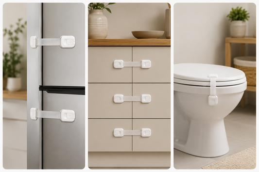 💥OUTLET💥 Echocube Barnsäkerhetslås för skåp - 10-pack vit