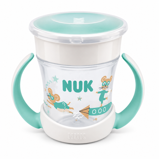 NUK Mini Magic Cup - spillfri mugg 160ml turkos - 6+ mån