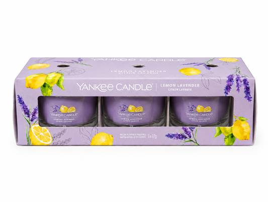 Yankee Candle doftljus 3-pack - Lemon Lavender