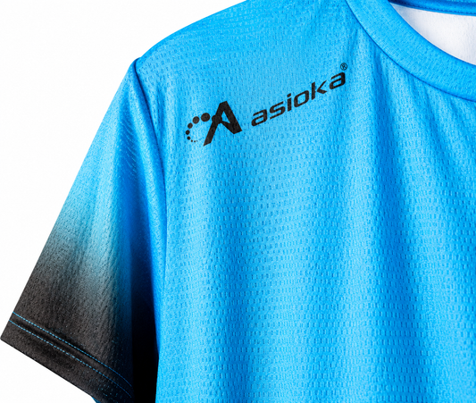 Asioka Tenerife mesh sport t-shirt herr - blå/svart - Stl S