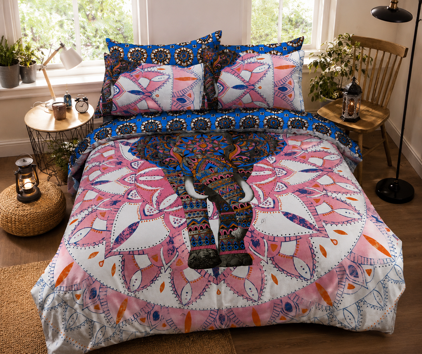 Bäddset King Size - mandala elefant