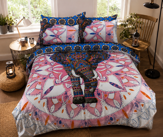 Bäddset King Size - mandala elefant