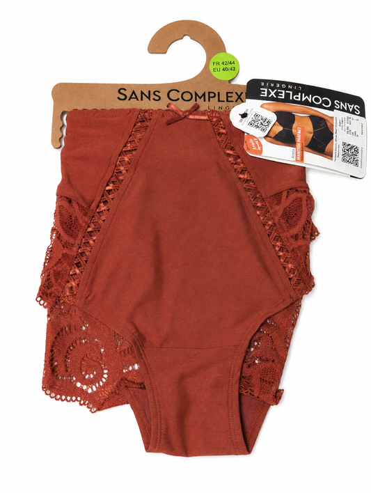 Sans Complexe Amélie Shorty - spetstrosa brun - Stl 40/42