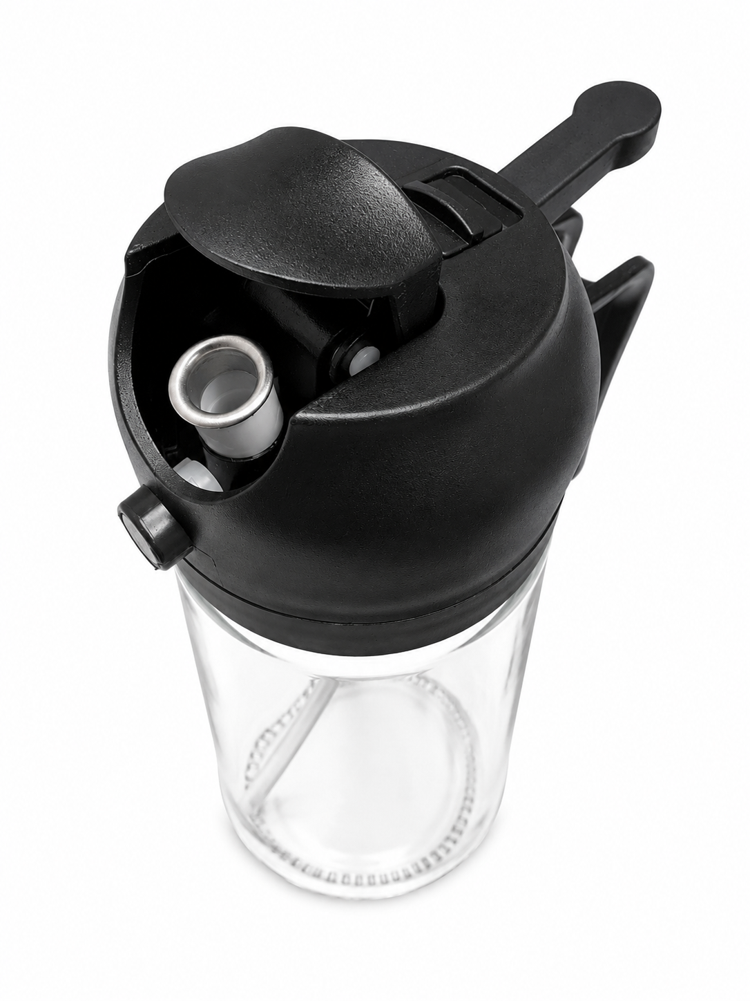 Yarramate 2-i-1 oljesprayflaska & oljedispenser - 470ml svart